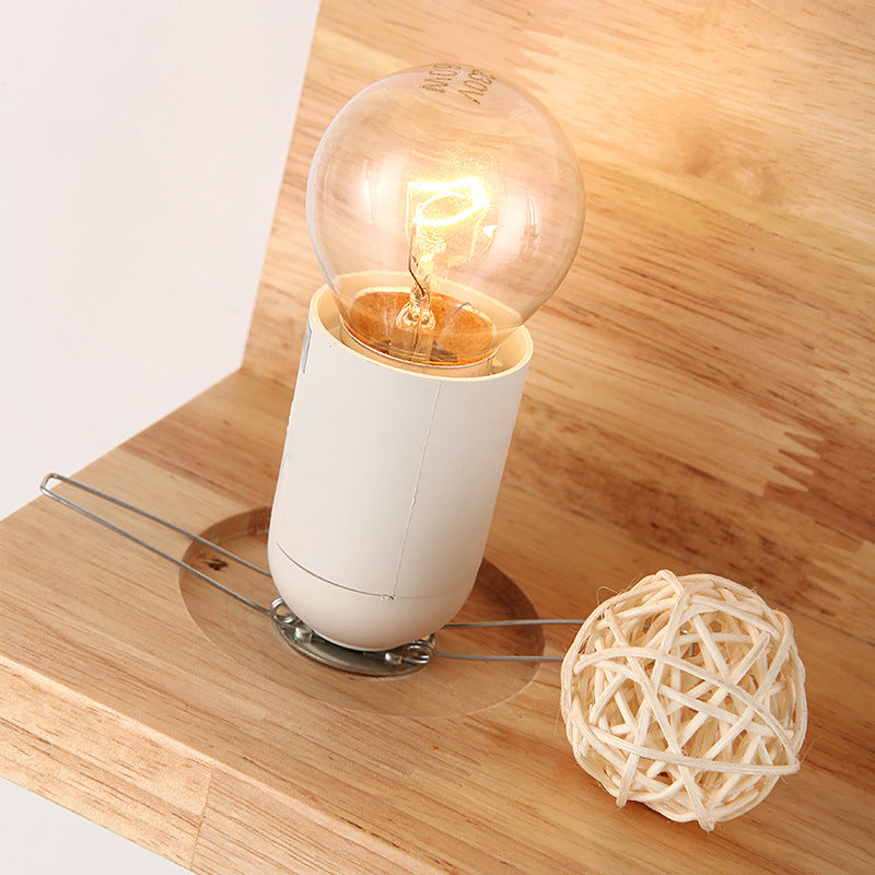 Frendorf | ZenSquare Wandlampe | Japanisches Minimalistisches Design | Holz & Glas | 1-Licht