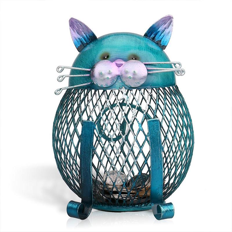 Frendorf | Künstlerische Blaue Kitty Sparbüchse