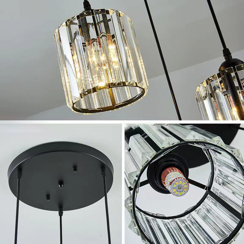 Frendorf | LumoraNova Kristall-Pendelleuchte | Moderner Luxus | LED Deckenleuchte für Schlafzimmer und Wohnbereich