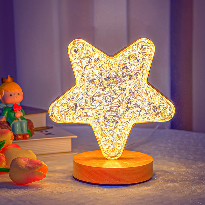 Frendorf | LunaStar Tischlampe | Nordic Design | Mond & Stern | LED USB | Stimmungslicht