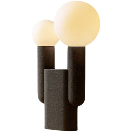 Moderne minimalistische Tischlampe mit 2 Lichtern aus Kaktusharz