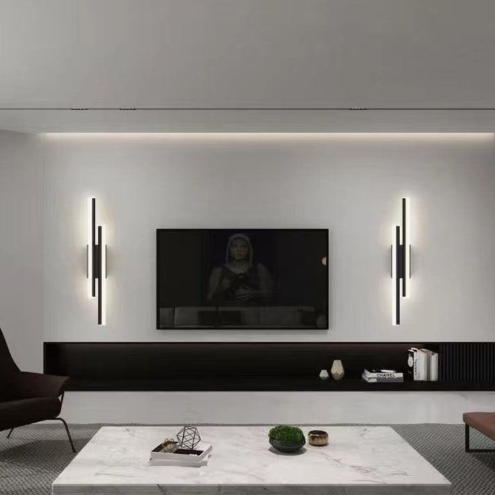 Frendorf | LuxLine Moderne LED Wandlampe | Minimalistisches Design | Eisen & Acryl | Dimmbares Licht