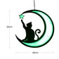 Frendorf | MysticPaws Katze & Halbmondenlampe – Magisches Stimmungslicht für eine Gemütliche Einrichtung