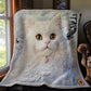 Snow Cat Steppdecke