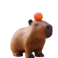 Capybara handgefertigte Holzornament