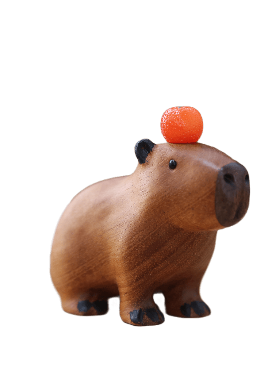 Capybara handgefertigte Holzornament