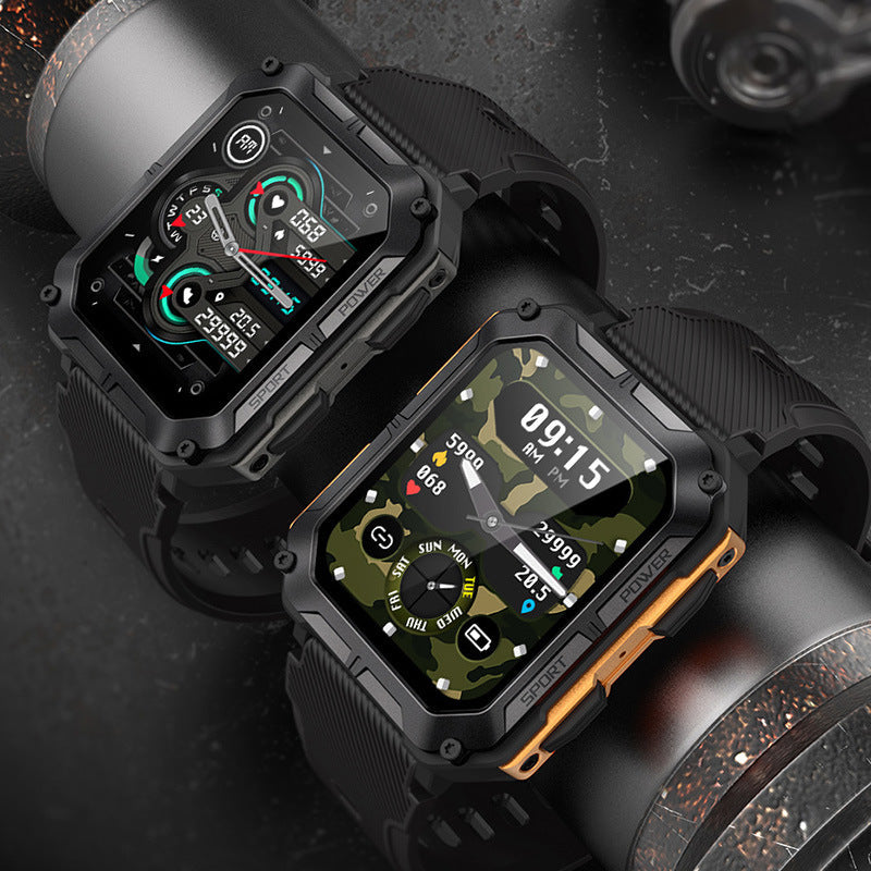 Frendorf | FitPulse | Sport Smartwatch Bluetooth Anrufe | Wasserdicht, Fotografieren, Herzfrequenzmessung | Stylish und Funktional