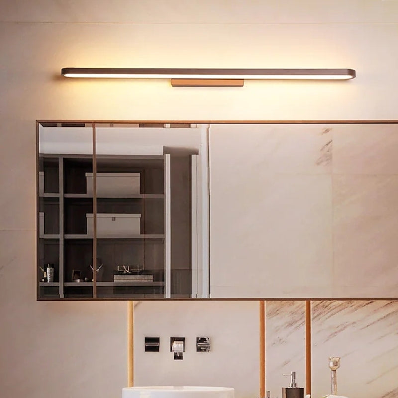 Leigh moderne Wandleuchte linear, Gold, Schlafzimmer/Badezimmer, Metall