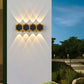 Frendorf | LumoHex Prime | Modernes Outdoor LED Wandlicht | Hexagon Schwarz-Gold Kombination