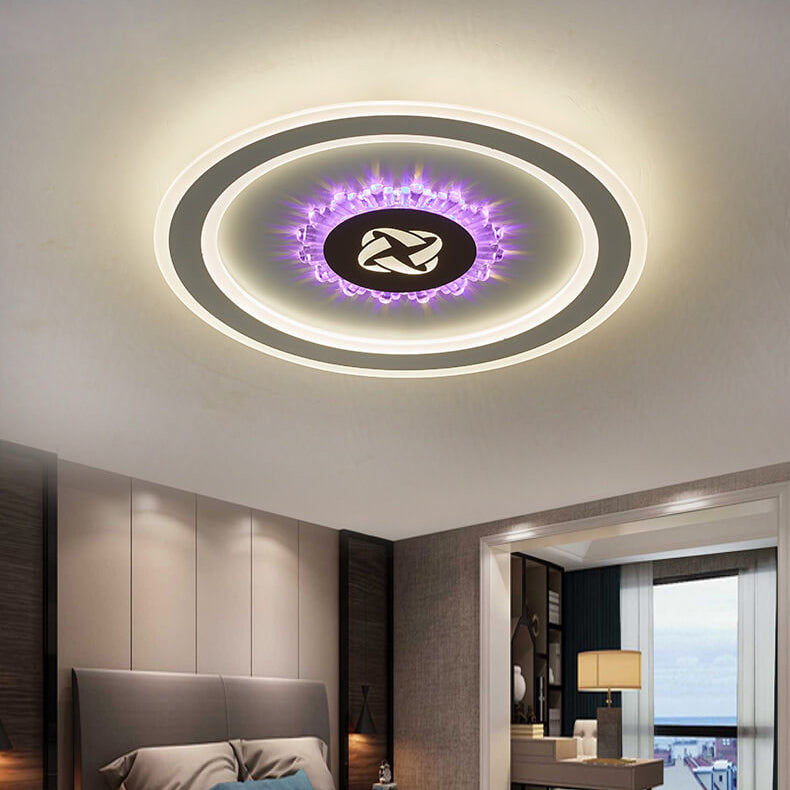 Frendorf | Lumivolt Astra LED Deckenleuchte | Modernes Acryl-Design | Farbwechsel | Dimmbar mit Fernbedienung