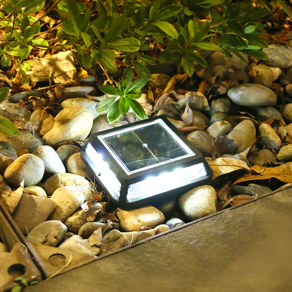 Frendorf | EcoVerta Solar LED Leuchte | Quadratisch & Wasserdicht | Für Garten, Balkon & Außenbereich