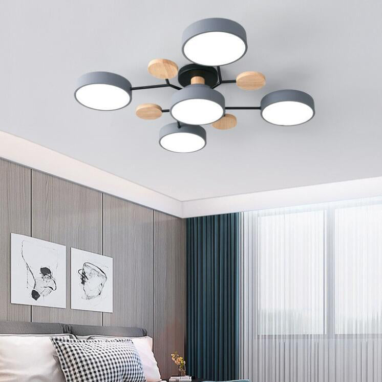 Frendorf | NordLuxe Molekül Design LED Deckenleuchte | Skandinavischer Stil | Semi-Flush Mount | Wohnraumbeleuchtung