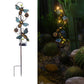 Frendorf | GardenGlow Solar Gartenleuchte | Metall-Design | Schmetterling, Libelle, Kolibri | Landschaftsbeleuchtung