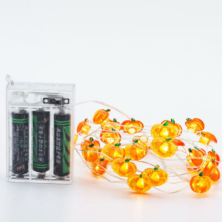 Moderne Erntedankfest Ahorn Eichel Kürbis Dekoration 30 LED Lichterkette