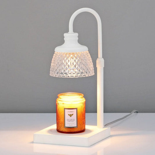Moderne minimalistische Tischlampe aus schmelzendem Wachs in Volltonfarbe mit 1 Licht