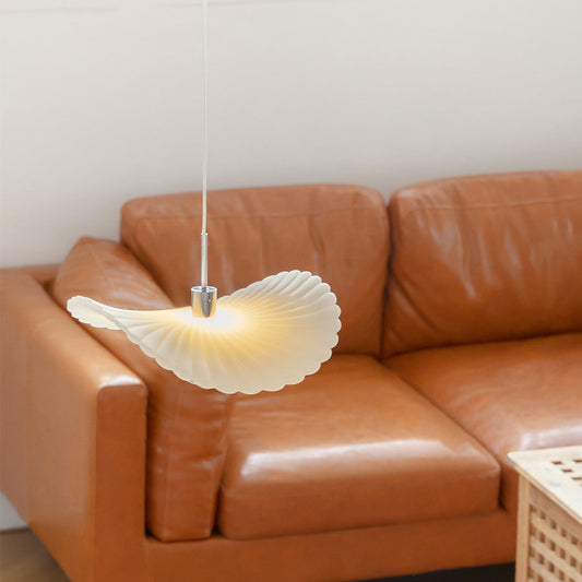 Frendorf | LotusGlow LED Pendelleuchte im Art-Deco-Stil | Gefalteter Harz-Lampenschirm | Elegantes Design für Wohnzimmer