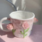 Frendorf 3D Floral Handbemalte Tasse