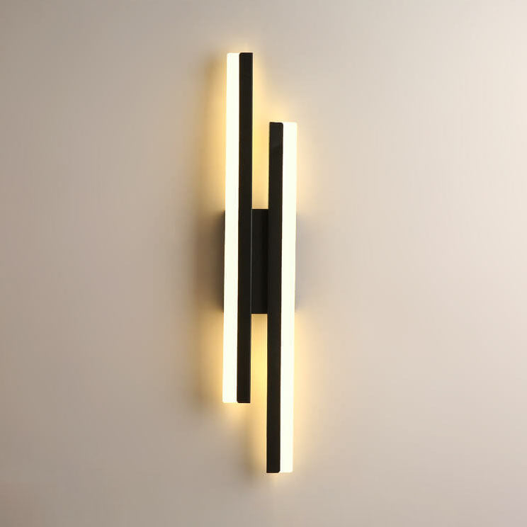Frendorf | LuxLine Moderne LED Wandlampe | Minimalistisches Design | Eisen & Acryl | Dimmbares Licht