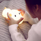 Cartoon Dummer Hund Silikon LED Pat Nachtlicht Tischlampe