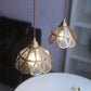 Frendorf | Geometra Vintage Pendelleuchte | Japanisches Design | Kupfer & Glas | Elegante Hängeleuchte