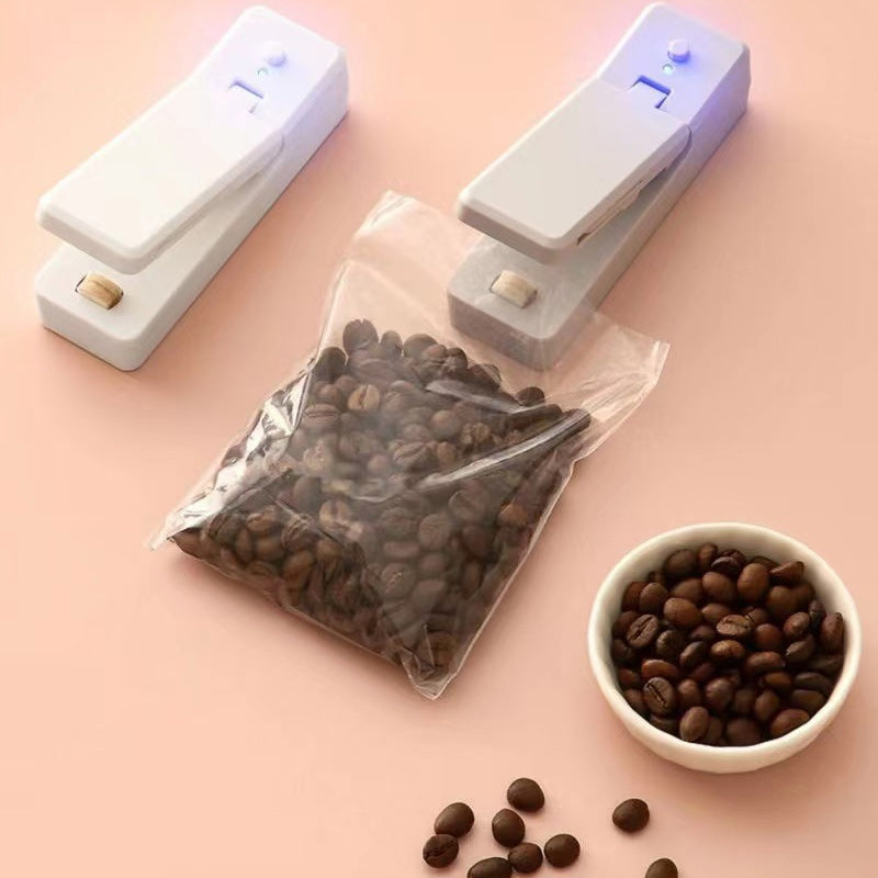 Frendorf | 2 in 1 USB wiederaufladbarer Mini-Taschenversiegeler mit Schneidemesser