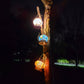 Marokkanische Buntglas runde Pot USB wiederaufladbare LED tragbare Tischlampe
