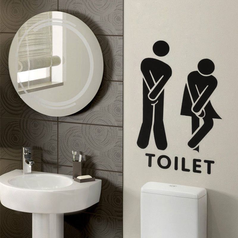Frendorf | Lustiges Toilettentür-Schild Aufkleber