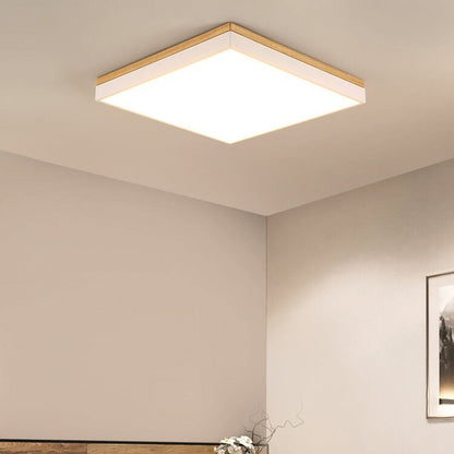 Frendorf | NordSphere LED Deckenleuchte | Nordic Design | Massivholz | Quadratisch & Rechteckig | Dimmbar | Warm- & Weißlicht
