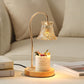 Frendorf | ValoraGlow Tischlampe | Modernes Holzdesign | Maiglöckchen-Stil | 1-flammig & Dimmbar