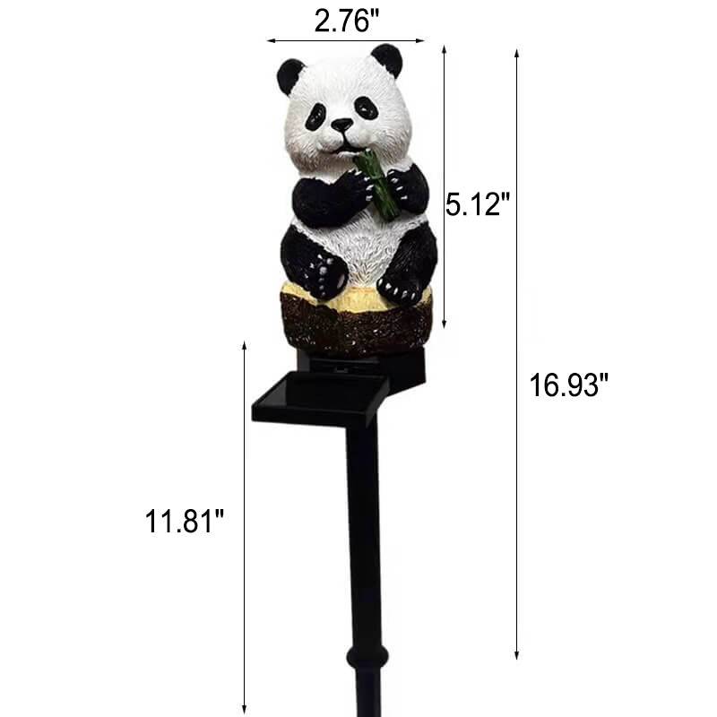 Solarharz Panda Outdoor wasserdichte Patioschmuckbodenstecklicht