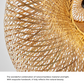 Rattan Gewebtes Bambus -Pendellicht - Led - Licht