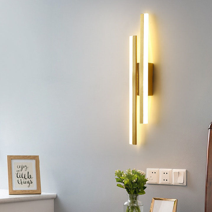Frendorf | LuxLine Moderne LED Wandlampe | Minimalistisches Design | Eisen & Acryl | Dimmbares Licht