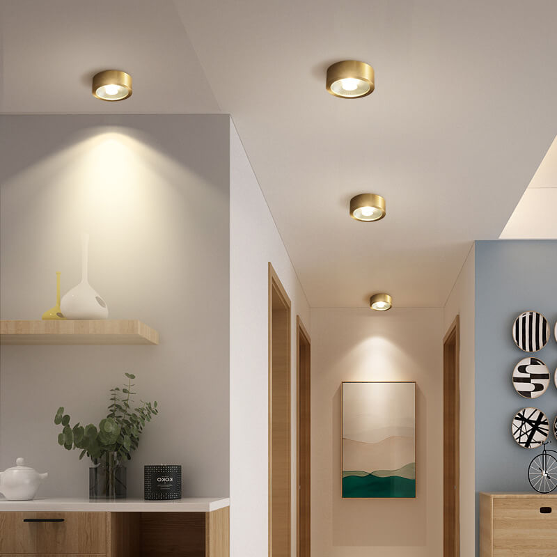 Frendorf | LumoLux Ultra-thin LED Deckenleuchte | Kupfer | Modernes Design | Dimmbare Deckenlampe | Energieeffizient | Stimmungslicht