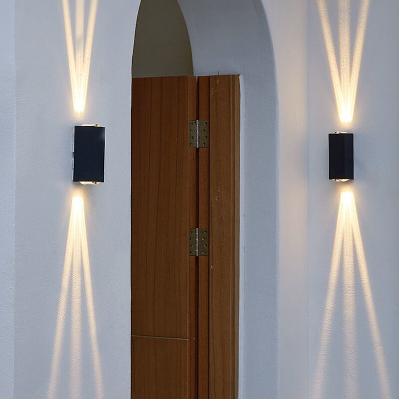 Frendorf | Wasserdichte rechteckige LED-Wandleuchte für den Außenbereich