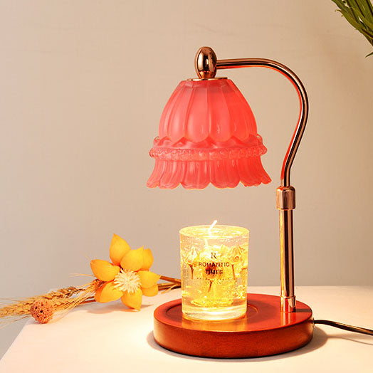 Europäische Orchidee Glas Marmor Hebbare 1-Licht Schmelzende Wax Tischlampe