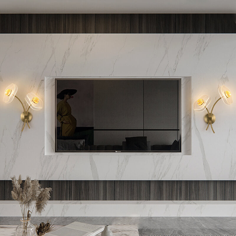 Frendorf | LotuGlow Kreative Lotus LED Wandleuchte | Acryl | Blumen Design | Dekorative Beleuchtung