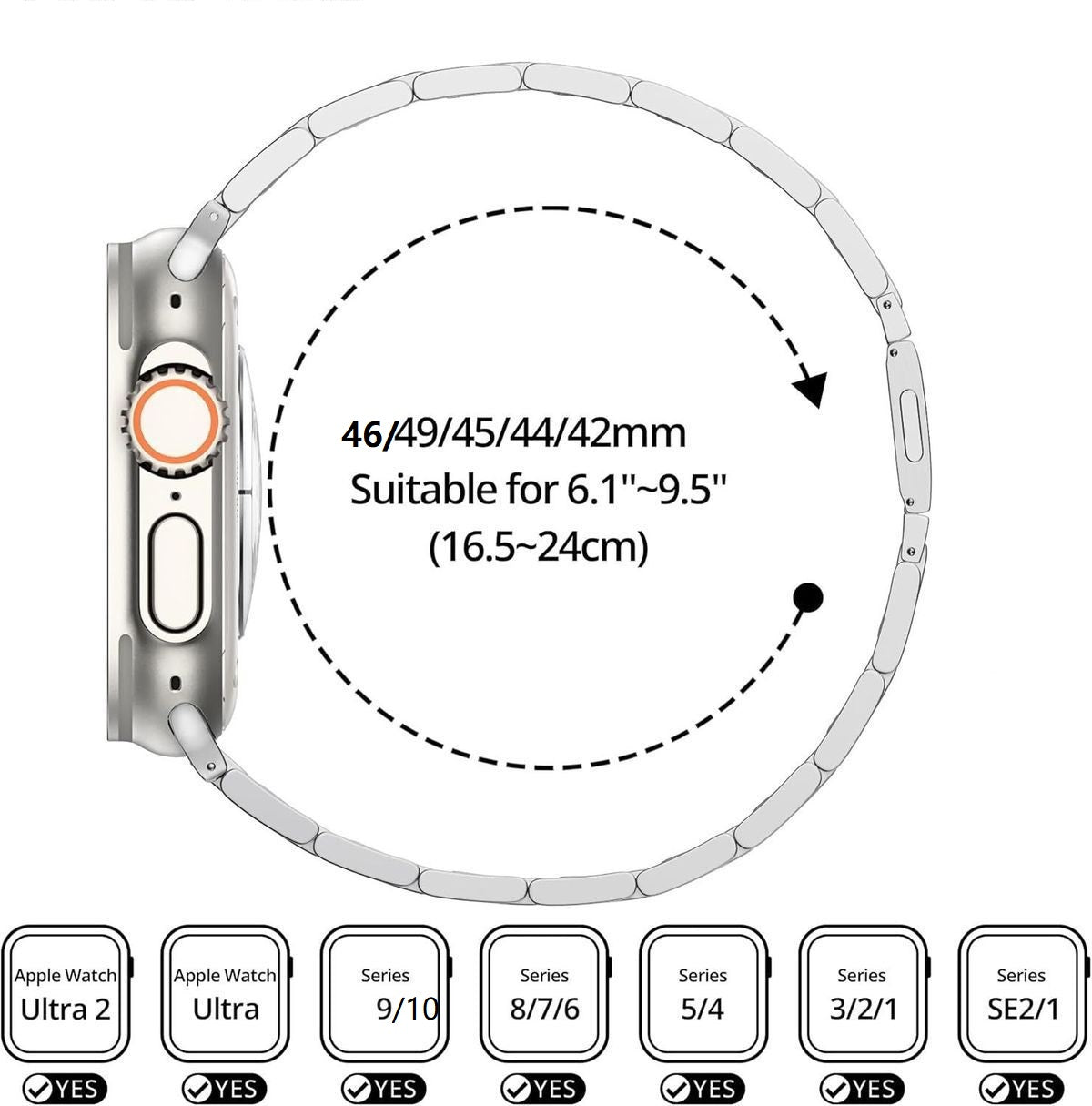 Frendorf | Edelstahlarmband für die Apple Watch