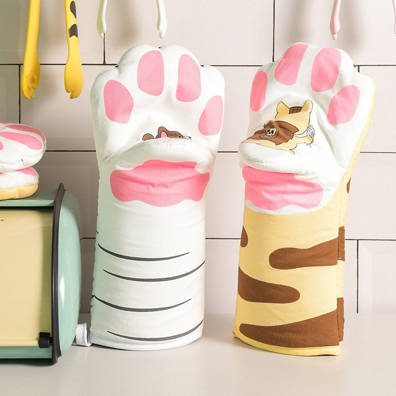 Frendorf | Süße Katzenpfoten Ofenhandschuhe
