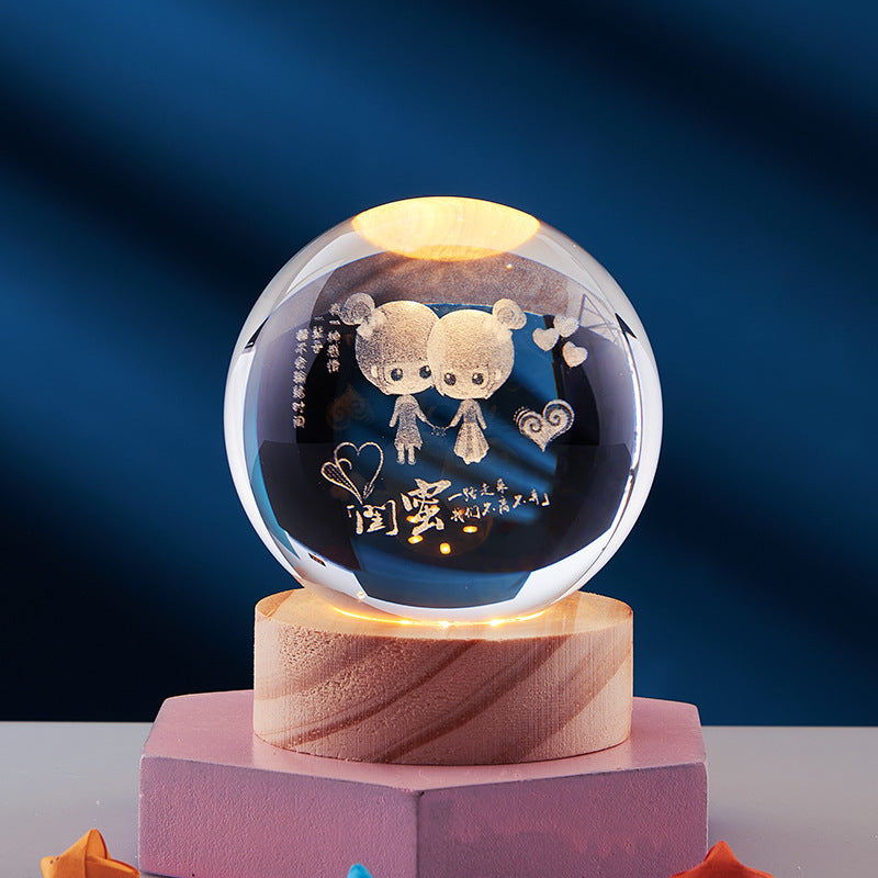 Frendorf | 3D Kristallkugel Nachtlampe