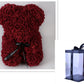 Frendorf | Valentinstag Geschenk Rose Bär Ewige Blume Rose Teddybär PE Schaum Bär 25cm Valentinstag