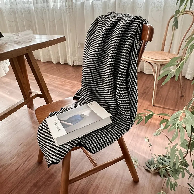 Handgefertigte Grobstrick Nordic Decke - Warm und Bequem