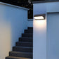 Frendorf | Zynistra AquaGlow Außenwandleuchte | Geometrisches Design | Wasserdicht | LED mit Sensor