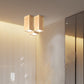 Frendorf | LumaKube Nordic Design LED Deckenleuchte | Holzoptik | Flush Mount | Warmweiß oder Kaltweiß | Stilvolle Beleuchtung für Zuhause