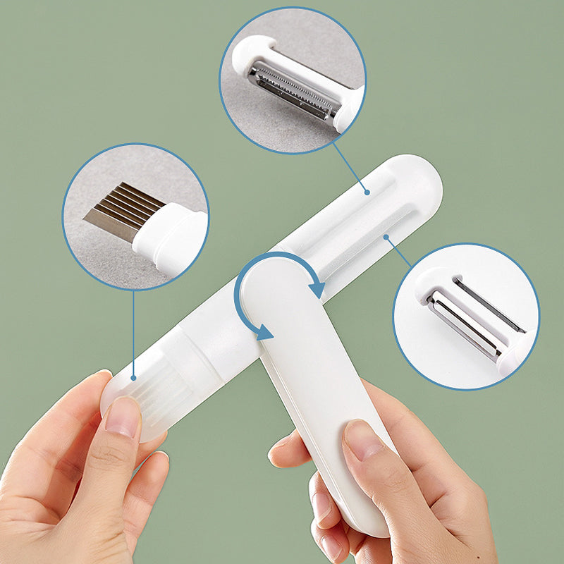 Frendorf | 3 in 1 multifunktionales Dreh-Schälmesser