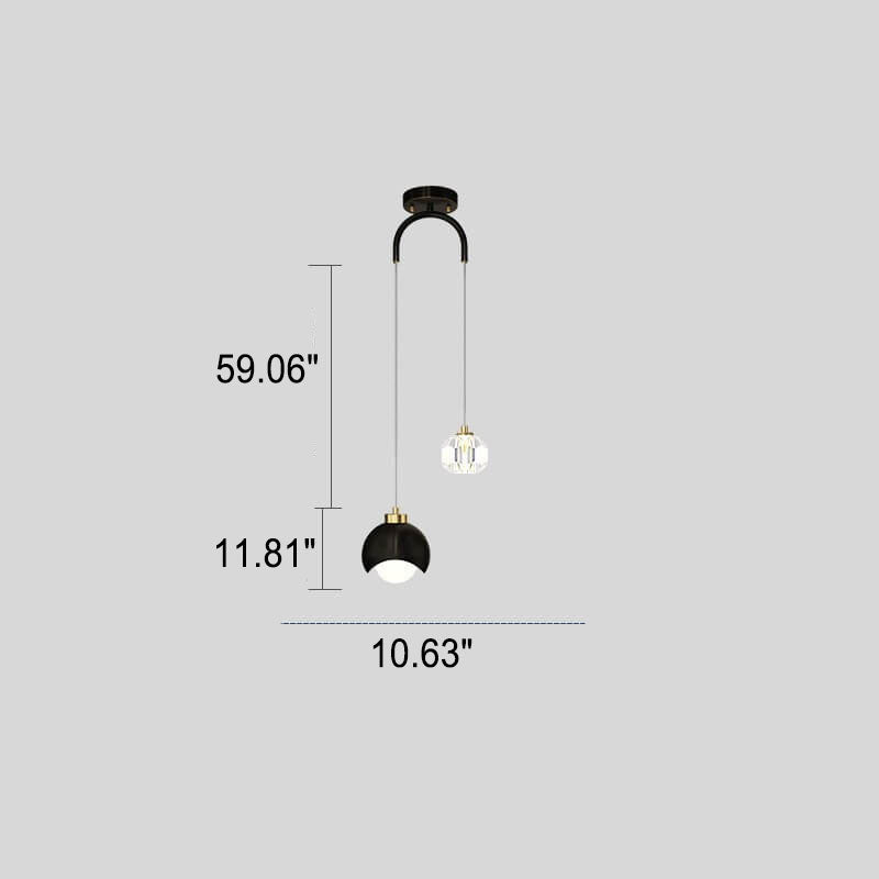 Frendorf | AstraLux Island LED Pendelleuchte | Modern | Luxus Design | Eisen und Messing | Deko für Zuhause
