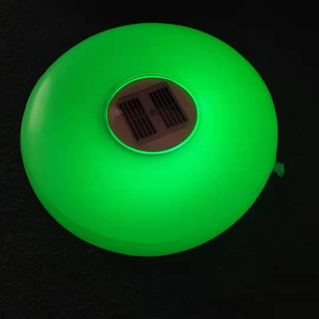 Solar Runde Poollicht LED Aufblasbar Außen Wasserdicht Schwimmendes Licht