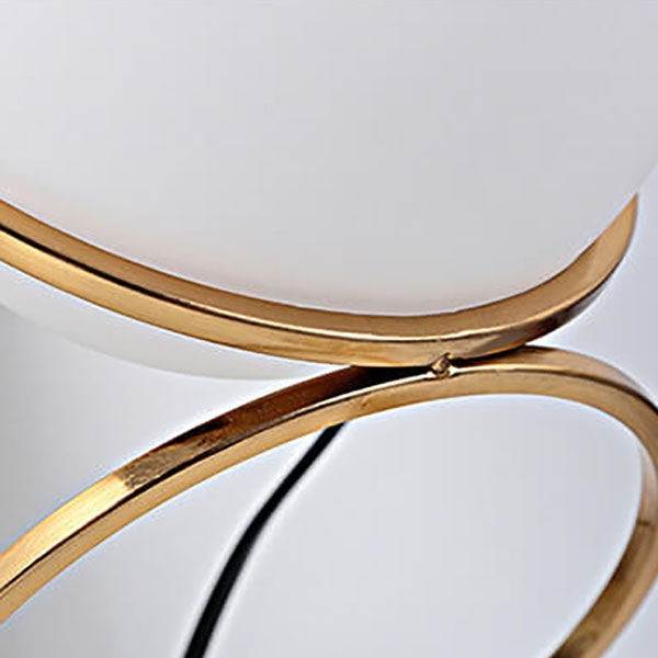 Frendorf | SpiraLume Kreative Tischlampe | Glas-Kugeldesign | Spiralfuß | Moderne Beleuchtung für Zuhause
