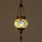 Frendorf | BohoSphere Pendelleuchte | Buntglas Kugelschirm | 1 Licht | Wohnzimmer Deko