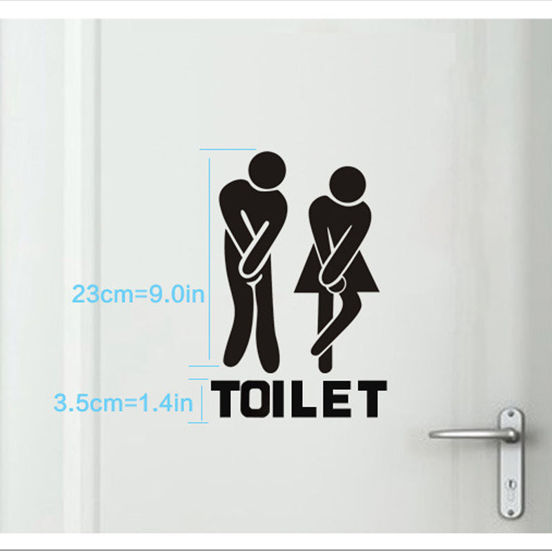 Frendorf | Lustiges Toilettentür-Schild Aufkleber