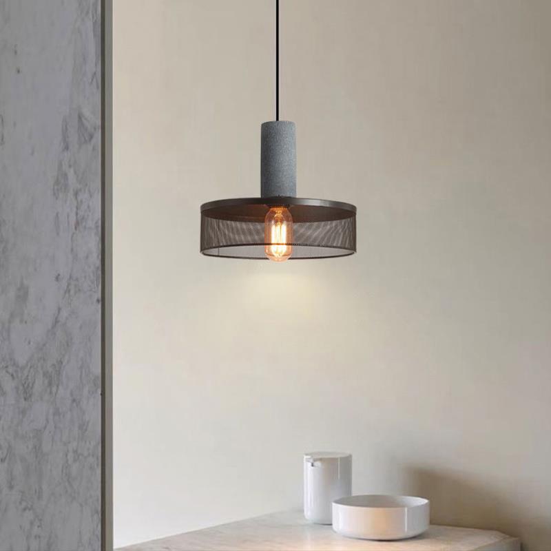Frendorf | UrbanTaper Industrial Design Zement Pendelleuchte | Zylindrische Form | Moderner Look | Perfekt für Wohnzimmer